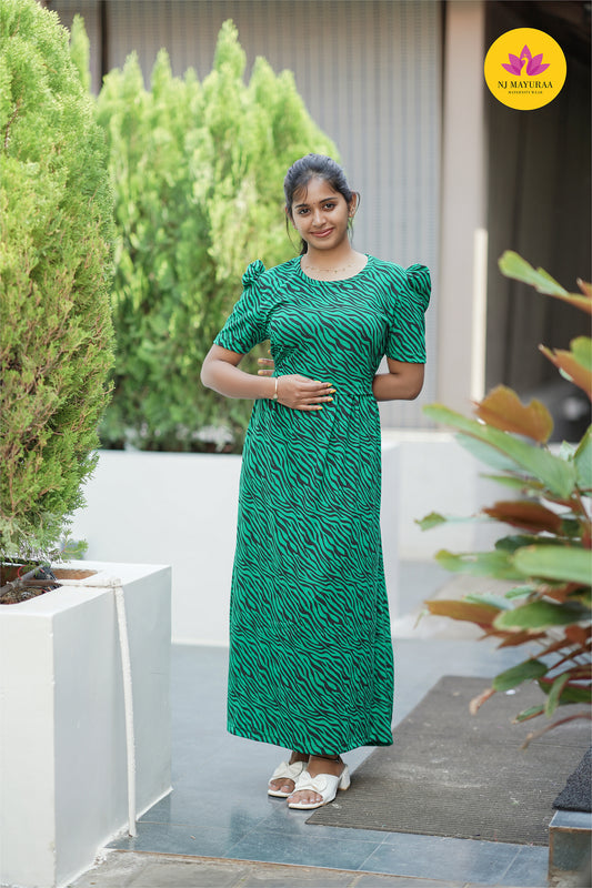 VALLI 64-ZIPLESS MATERNITY WEAR PUFF SLEEVE