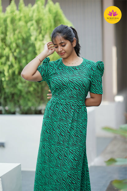 VALLI 64-ZIPLESS MATERNITY WEAR PUFF SLEEVE