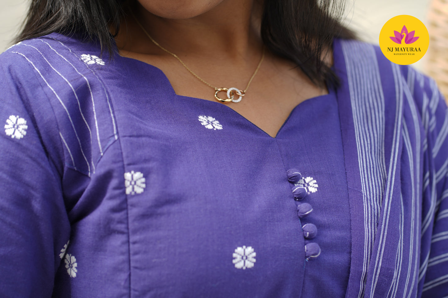 Hansi_08 - KURTI DHUPATTA SET( 2 Side Feeding Zip )
