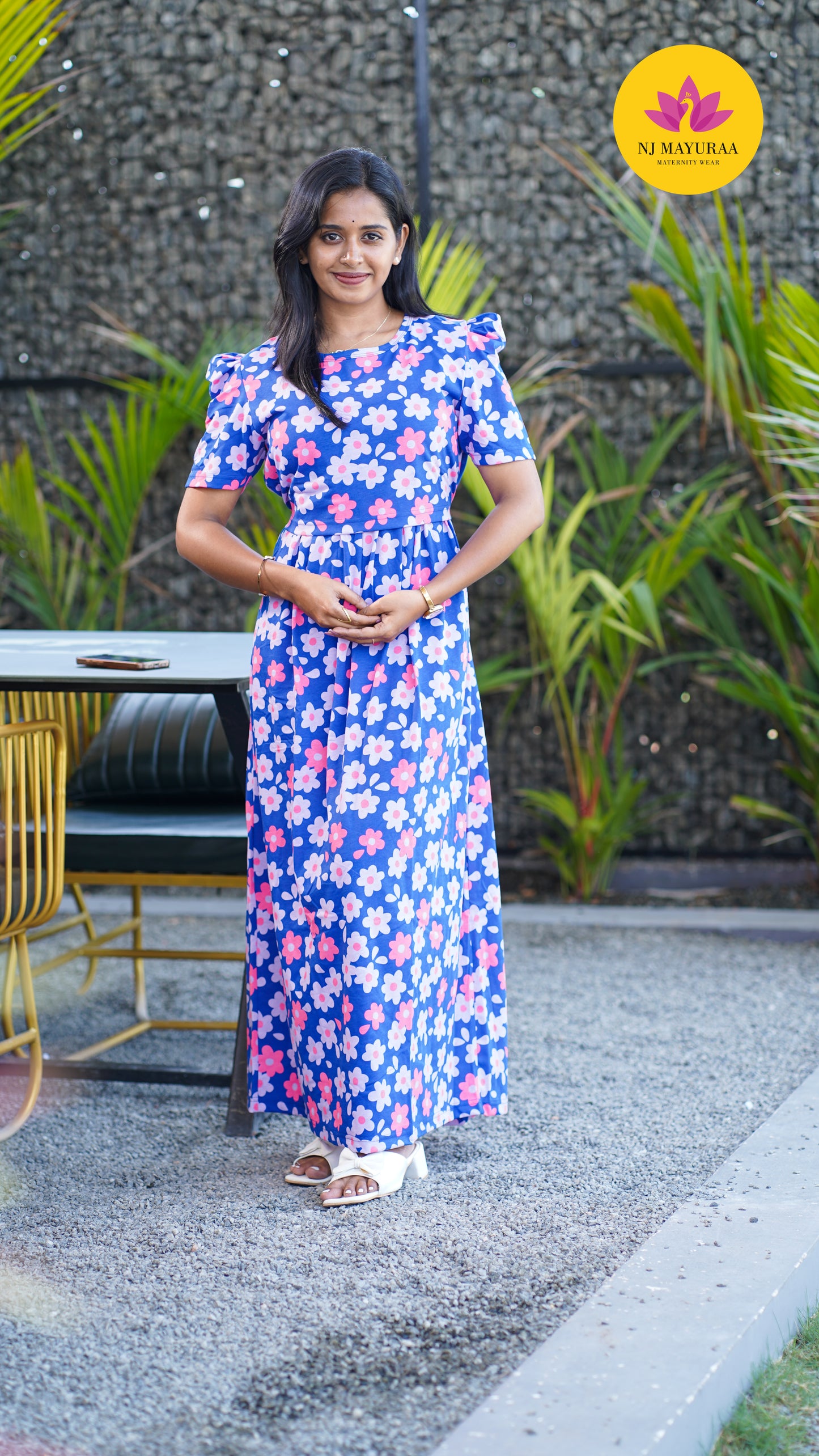 Riyaa_13 - ZIPLESS MATERNITY WEAR PUFF SLEEVE