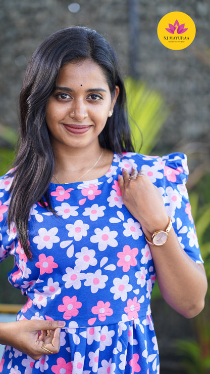 Riyaa_13 - ZIPLESS MATERNITY WEAR PUFF SLEEVE