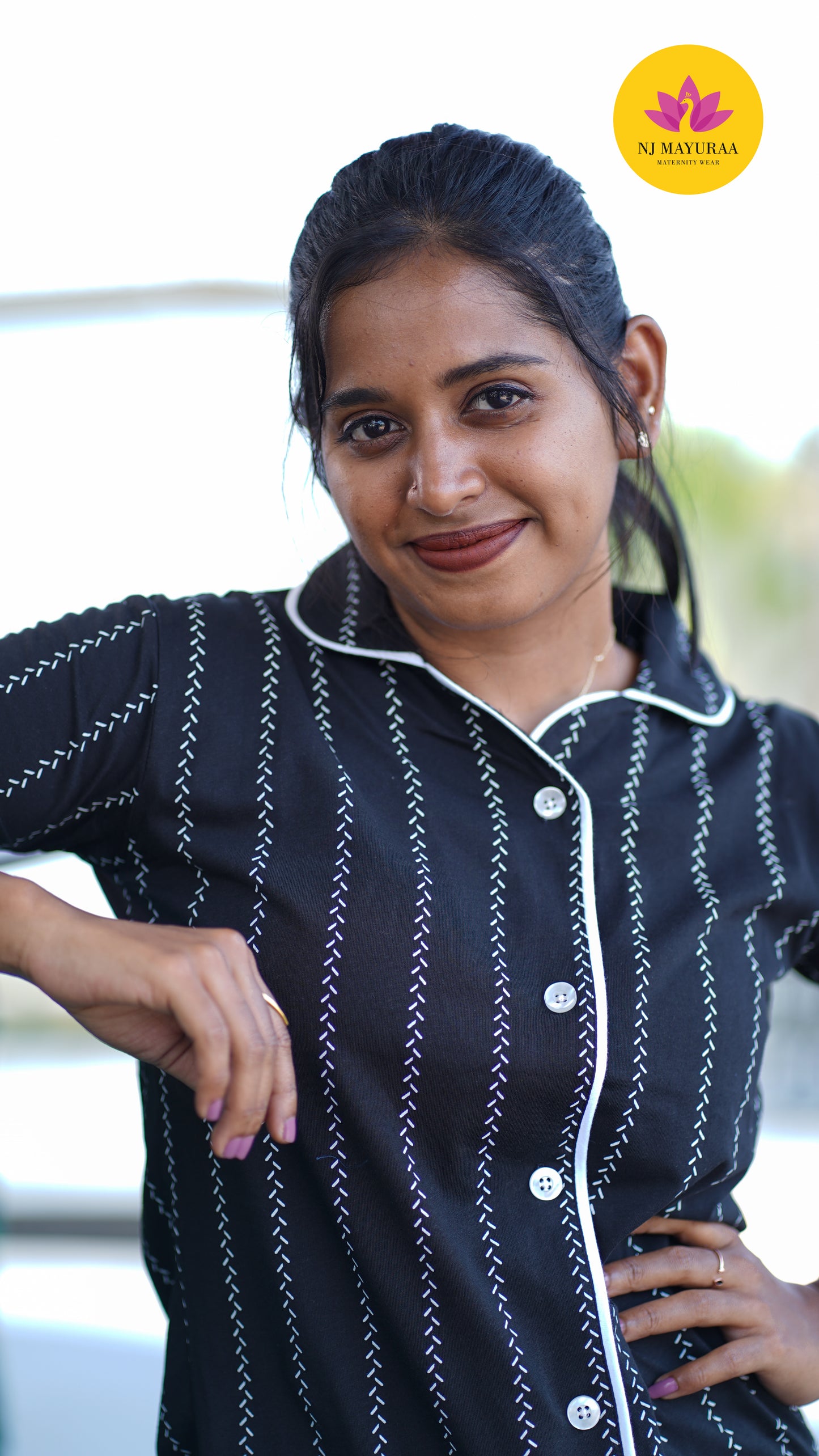 Luna_02 - COLLAR NIGHTWEAR SET