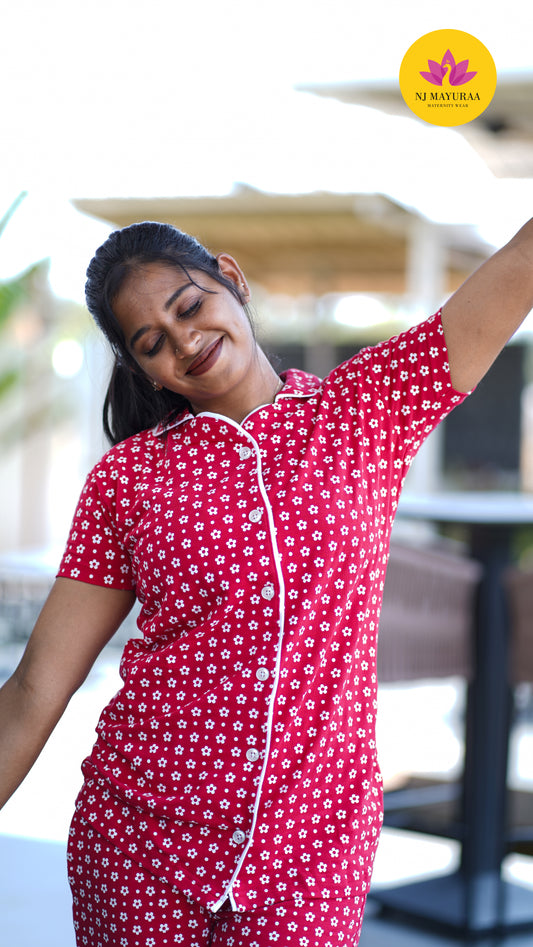 Luna_03 - COLLAR NIGHTWEAR SET