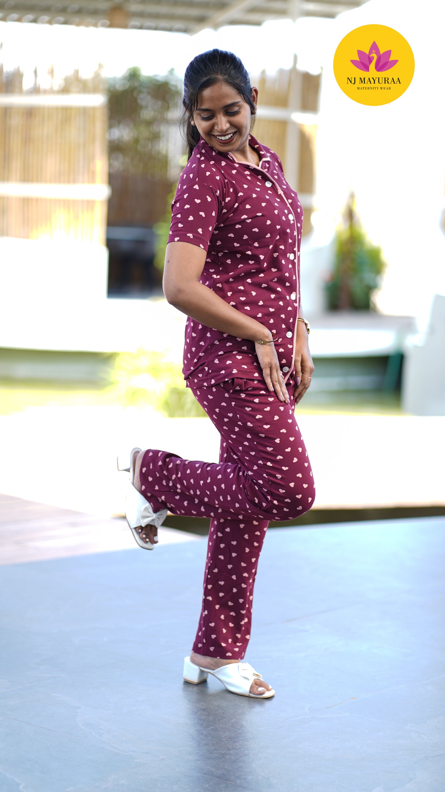 Luna_10 - COLLAR NIGHTWEAR SET