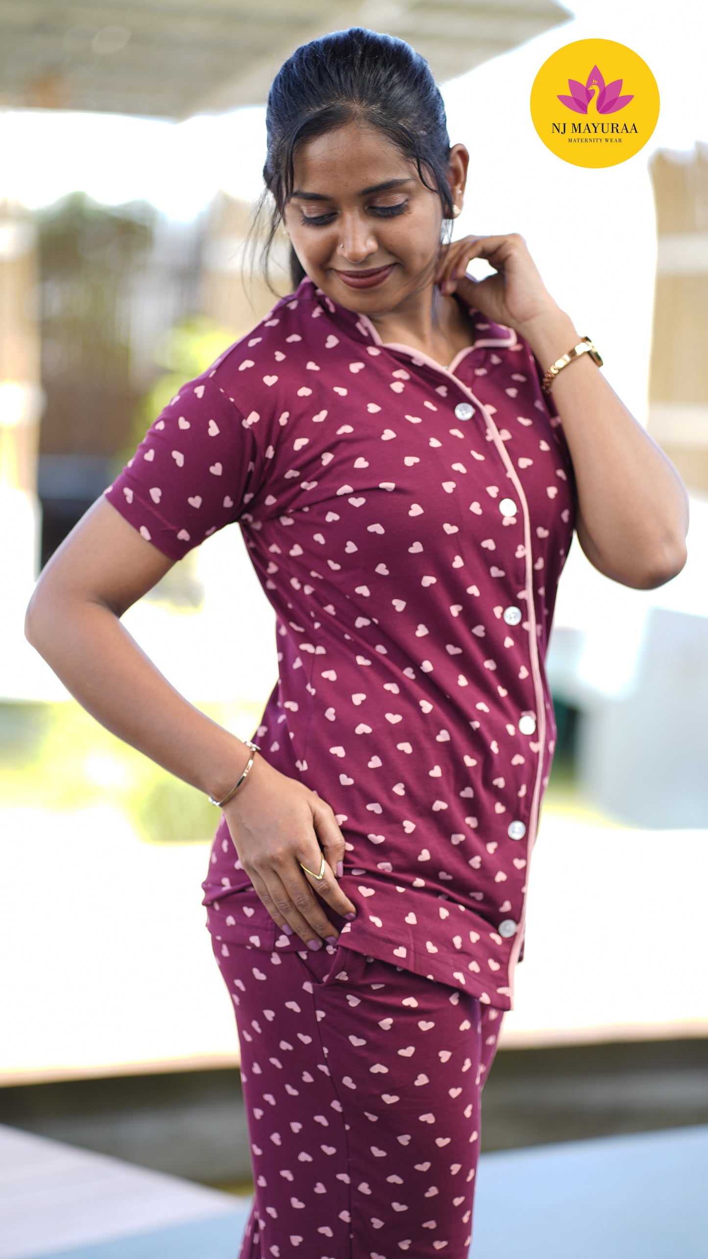 Luna_10 - COLLAR NIGHTWEAR SET