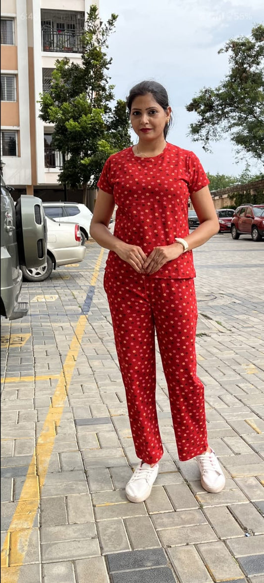 MIDNIGHT MUSE - LADIES LOUNGE NIGHT WEAR SET WITH ROPE AND PACKET