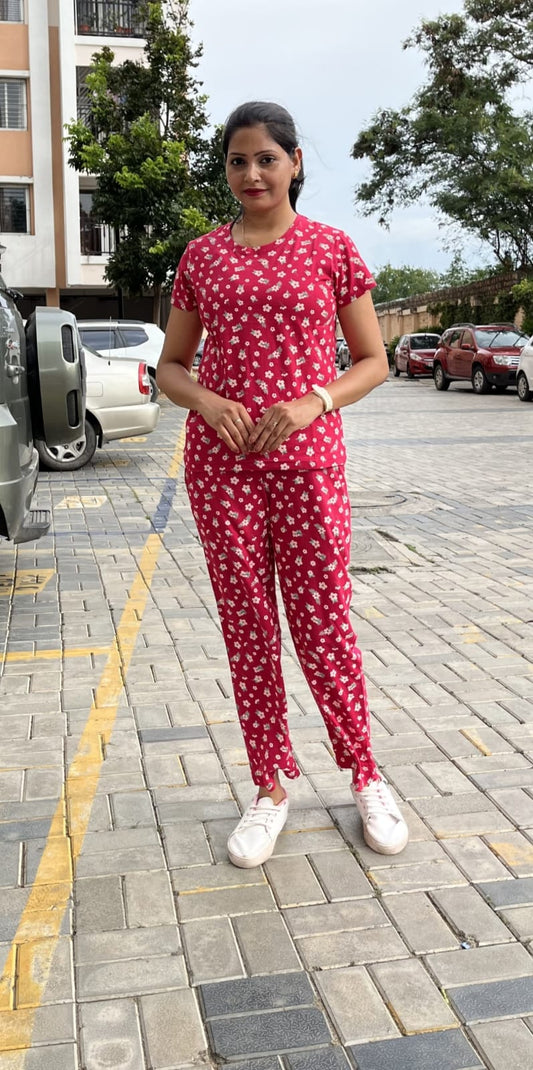 SERENE SILHOUETTES - LADIES LOUNGE NIGHT WEAR SET WITH ROPE AND PACKET