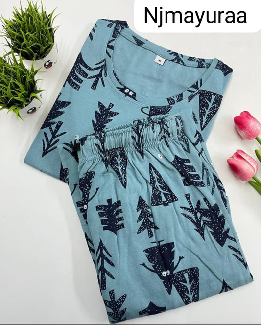 RESTNEST - LADIES LOUNGE NIGHT WEAR SET WITH ROPE AND PACKET