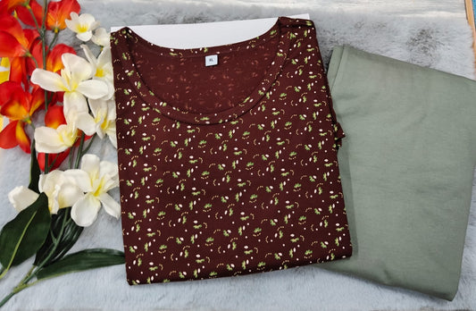 Brown-ZIPLESS FEEDING PANT SET