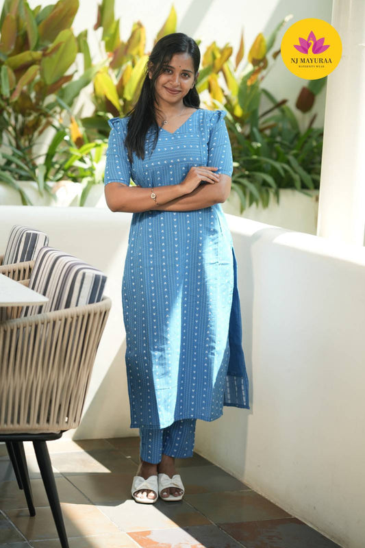Niraa_01 - KURTI SET( 2 Side Feeding Zip )