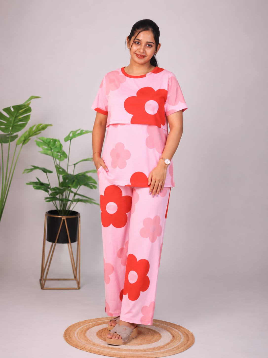 Nila_16 - FEEDING PANTSET[ SPUN COTTON]