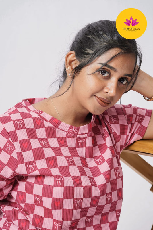 Buttu19  Nightwear [ COTTON RIB FABRIC]