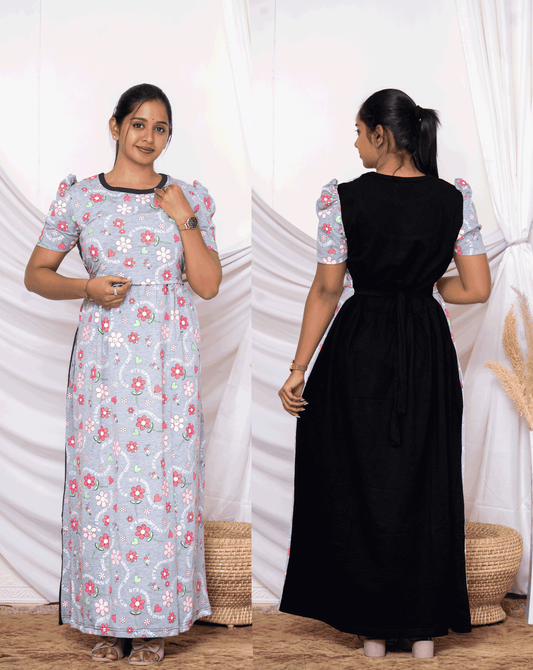 DUAL 4 - zipless feeding maternity wear DUAL COLOURS
