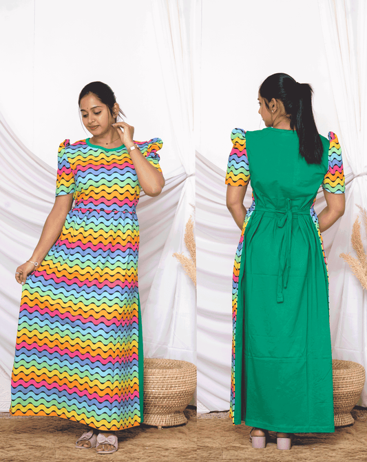 DUAL 9 - zipless feeding maternity wear DUAL COLOURS