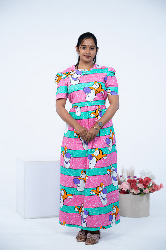 ALAVILAAN - ZIPLESS MATERNITY WEAR  PUFF SLEEVE/ FULL LENGTH