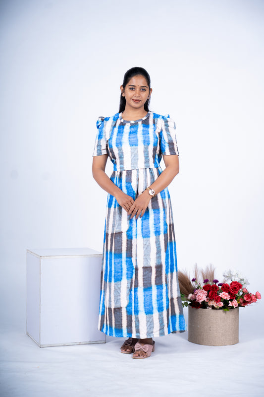 ALAVILI - ZIPLESS MATERNITY WEAR  PUFF SLEEVE/ FULL LENGTH
