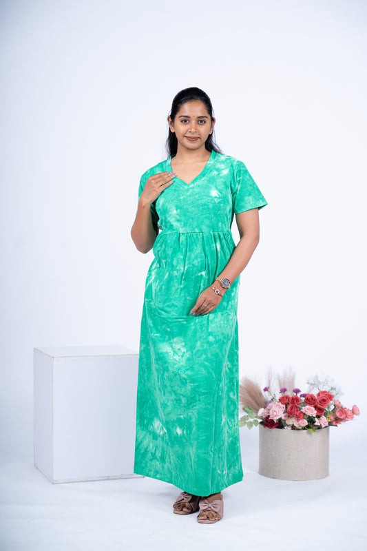AMMAAN - NON FEEDING V- NECK  MATERNITY WEAR NORMAL SLEEVE [THICK FABRIC]